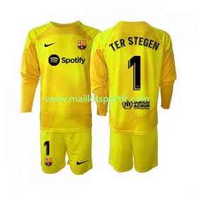Maillot de Foot FC Barcelone Ter Stegen 1 Gardien Enfant Quatrième 2022/23 ML